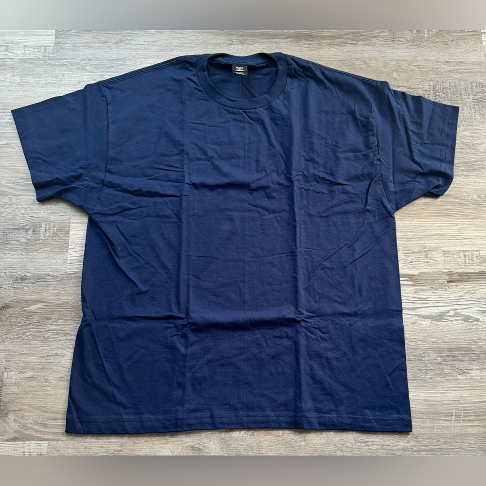 Hanes Beefy T Navy Blue Short Sleeve Shirt Mens Size XL NWT